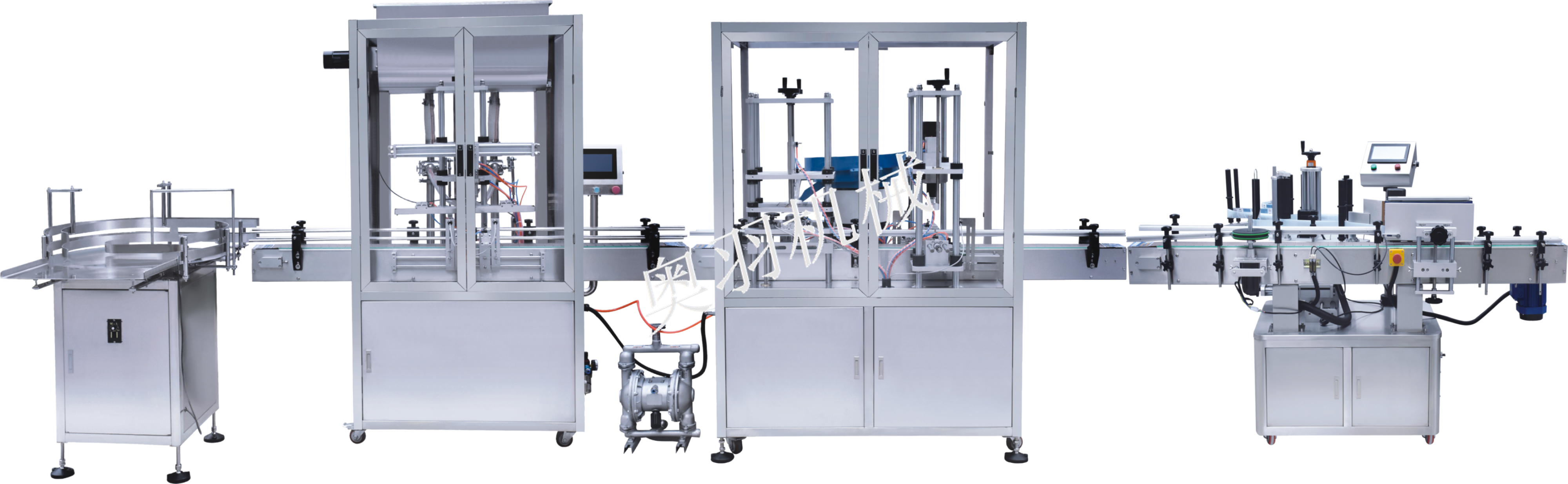 雙頭醬料自動(dòng)灌裝旋蓋生產(chǎn)線_http://m.lntfjy.com_瓶裝灌裝生產(chǎn)線系列_第1張